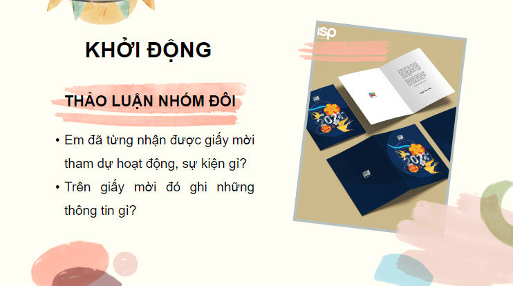 Giáo án điện tử Viết giấy mời lớp 4 | PPT Tiếng Việt lớp 4 Chân trời sáng tạo