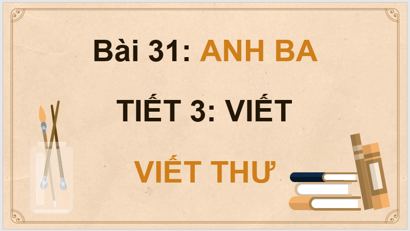 Giáo án điện tử Viết thư lớp 4 | PPT Tiếng Việt lớp 4 Kết nối tri thức