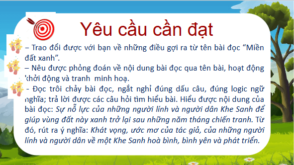 Giáo án điện tử Miền đất xanh lớp 5 | PPT Tiếng Việt lớp 5 Chân trời sáng tạo