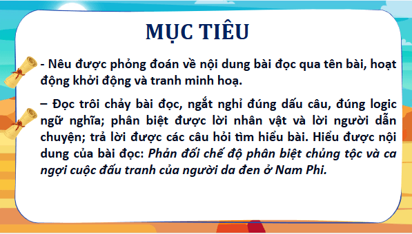 Giáo án điện tử Sự sụp đổ của chế độ a-pác-thai lớp 5 | PPT Tiếng Việt lớp 5 Chân trời sáng tạo