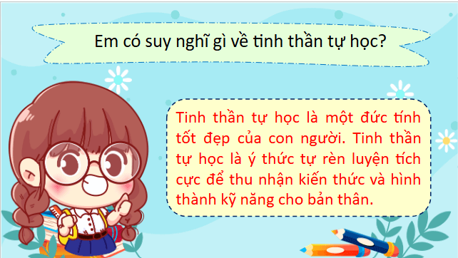 Giáo án điện tử Tấm gương tự học lớp 5 | PPT Tiếng Việt lớp 5 Kết nối tri thức