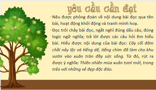 Giáo án điện tử Tiếng vườn lớp 5 | PPT Tiếng Việt lớp 5 Chân trời sáng tạo