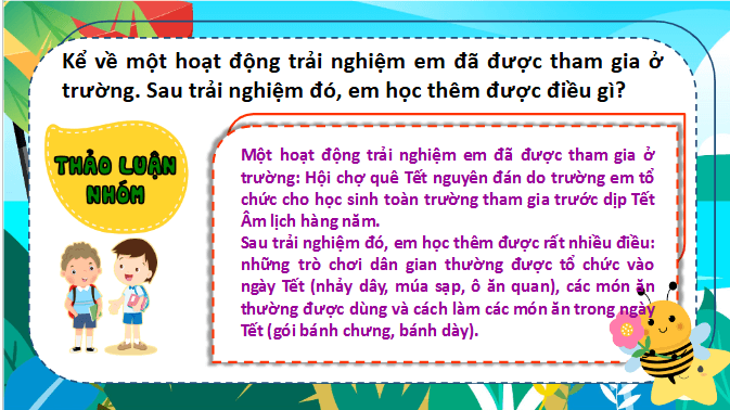 Giáo án điện tử Trải nghiệm để sáng tạo lớp 5 | PPT Tiếng Việt lớp 5 Kết nối tri thức