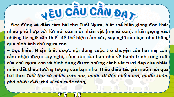 Giáo án điện tử Tuổi ngựa lớp 5 | PPT Tiếng Việt lớp 5 Kết nối tri thức