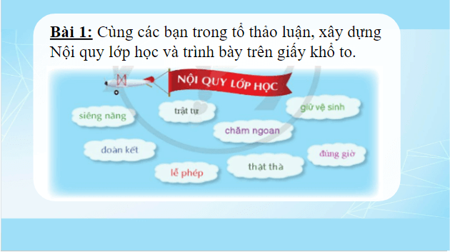 Giáo án điện tử Nội quy lớp học lớp 5 | PPT Tiếng Việt lớp 5 Cánh diều