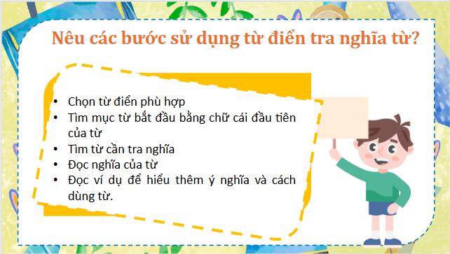 Giáo án điện tử Luyện từ và câu: Luyện tập sử dụng từ điển lớp 5 | PPT Tiếng Việt lớp 5 Kết nối tri thức