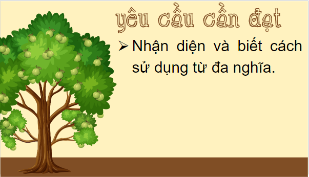 Giáo án điện tử Luyện từ và câu: Từ đa nghĩa lớp 5 | PPT Tiếng Việt lớp 5 Chân trời sáng tạo