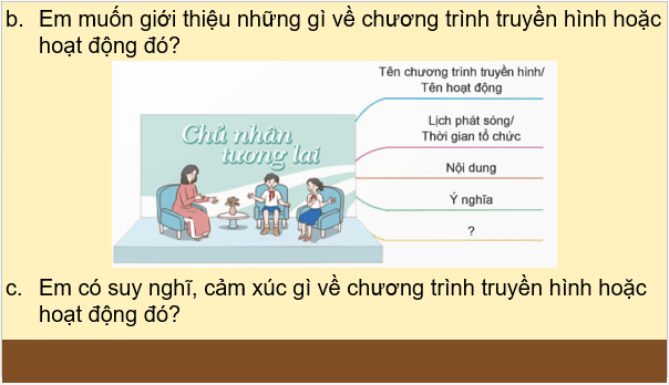 Giáo án điện tử Giới thiệu một chương trình truyền hình hoặc một hoạt động dành cho thiếu nhi lớp 5 | PPT Tiếng Việt lớp 5 Chân trời sáng tạo