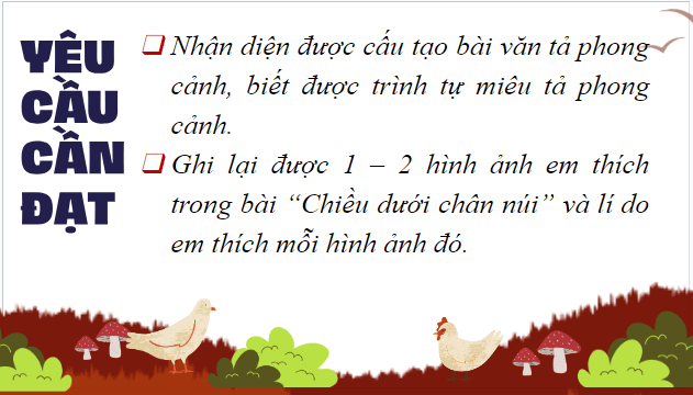 Giáo án điện tử Bài văn tả phong cảnh lớp 5 | PPT Tiếng Việt lớp 5 Chân trời sáng tạo