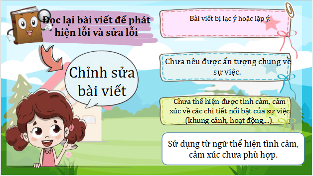 Giáo án điện tử Đánh giá, chỉnh sửa đoạn văn thể hiện tình cảm, cảm xúc về một sự việc lớp 5 | PPT Tiếng Việt lớp 5 Kết nối tri thức