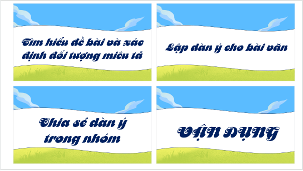 Giáo án điện tử Lập dàn ý cho bài văn tả phong cảnh lớp 5 | PPT Tiếng Việt lớp 5 Chân trời sáng tạo