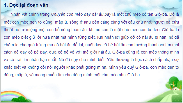 Giáo án điện tử Luyện tập viết đoạn văn giới thiệu một nhân vật văn học (Tìm ý, sắp xếp ý) lớp 5 | PPT Tiếng Việt lớp 5 Cánh diều