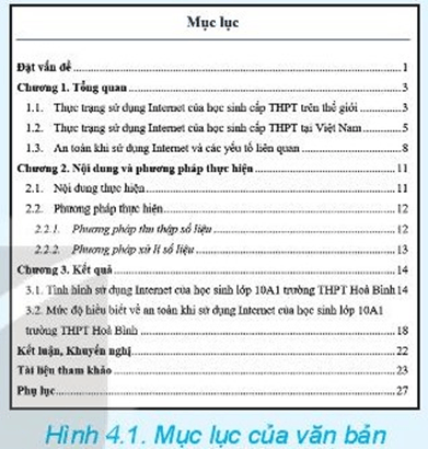 Giáo án Chuyên đề Tin học 10 Kết nối tri thức Bài 4: Tạo mục lục và xuất bản văn bản