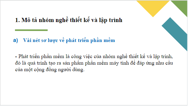 Giáo án điện tử Tin 10 Cánh diều Bài 1: Nhóm nghề thiết kế và lập trình | PPT Tin học 10