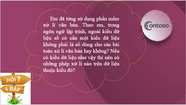 Giáo án điện tử Tin 10 Cánh diều Bài 12: Kiểu dữ liệu xâu kí tự - xử lí xâu kí tự | PPT Tin học 10