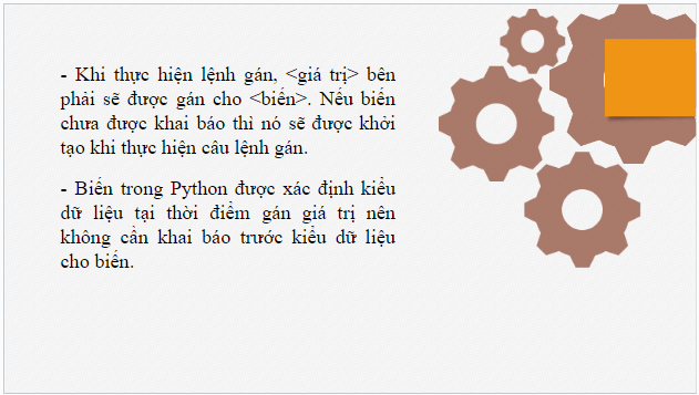 Giáo án điện tử Tin 10 Kết nối tri thức Bài 17: Biến và lệnh gán | PPT Tin học 10