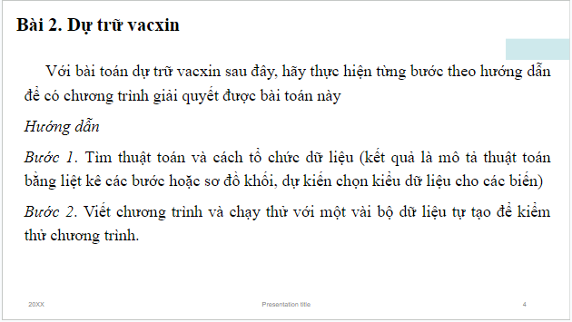 Giáo án điện tử Tin 10 Cánh diều Bài 17: Thực hành lập trình giải bài toán trên máy tính | PPT Tin học 10