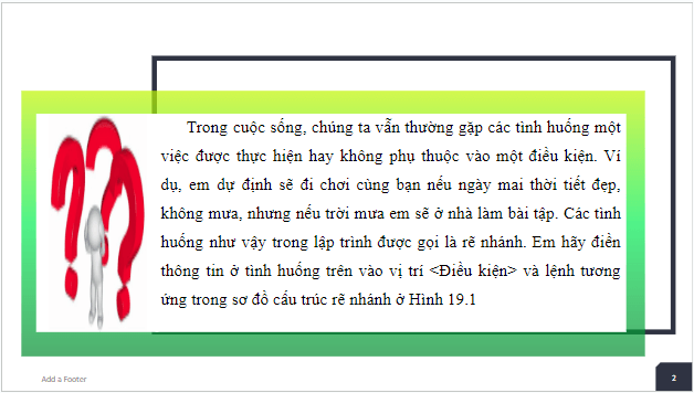 Giáo án điện tử Tin 10 Kết nối tri thức Bài 19: Câu lệnh điều kiện If | PPT Tin học 10