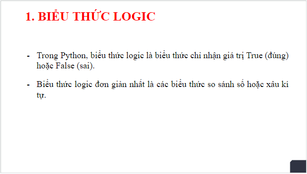 Giáo án điện tử Tin 10 Kết nối tri thức Bài 19: Câu lệnh điều kiện If | PPT Tin học 10