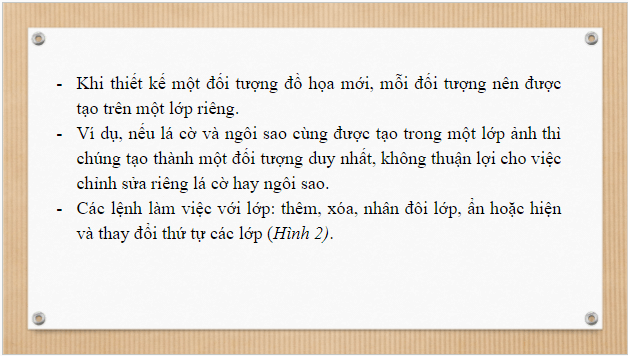 Giáo án điện tử Tin 10 Cánh diều Bài 2: Một số kĩ thuật thiết kế sử dụng vùng chọn, đường dẫn và các lớp ảnh | PPT Tin học 10