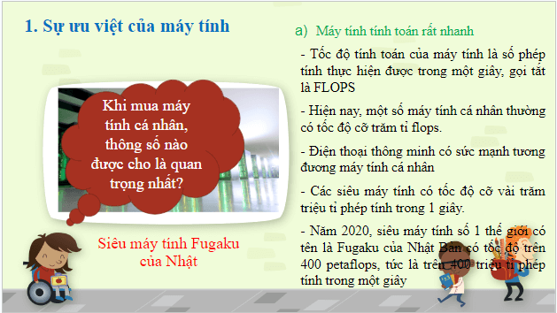 Giáo án điện tử Tin 10 Cánh diều Bài 2: Sự ưu việt của máy tính và những thành tựu của tin học | PPT Tin học 10