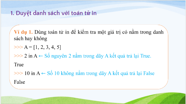 Giáo án điện tử Tin 10 Kết nối tri thức Bài 23: Một số lệnh làm việc với dữ liệu danh sách | PPT Tin học 10