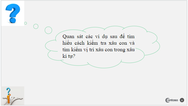 Giáo án điện tử Tin 10 Kết nối tri thức Bài 25: Một số lệnh làm việc với xâu kí tự | PPT Tin học 10