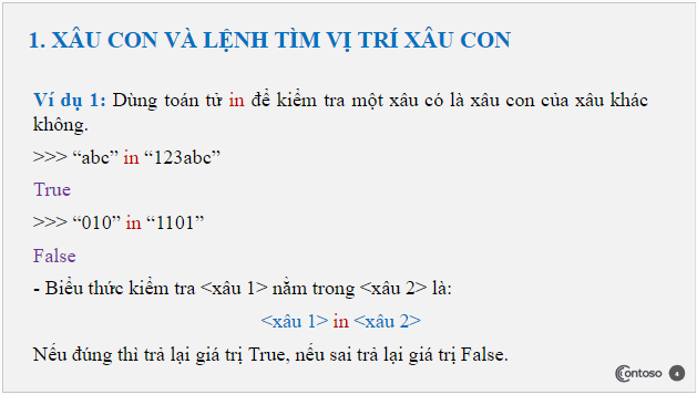 Giáo án điện tử Tin 10 Kết nối tri thức Bài 25: Một số lệnh làm việc với xâu kí tự | PPT Tin học 10