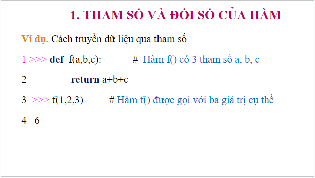 Giáo án điện tử Tin 10 Kết nối tri thức Bài 27: Tham số của hàm | PPT Tin học 10