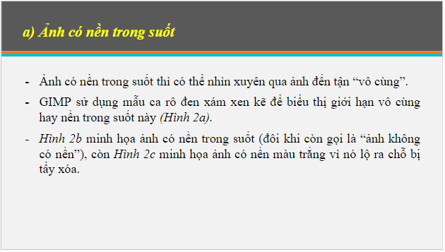 Giáo án điện tử Tin 10 Cánh diều Bài 3: Tách ảnh và thiết kế đồ họa với kênh alpha | PPT Tin học 10