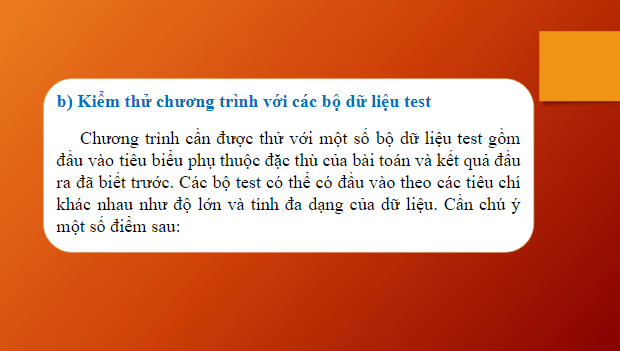 Giáo án điện tử Tin 10 Kết nối tri thức Bài 30: Kiểm thử và gỡ lỗi chương trình | PPT Tin học 10