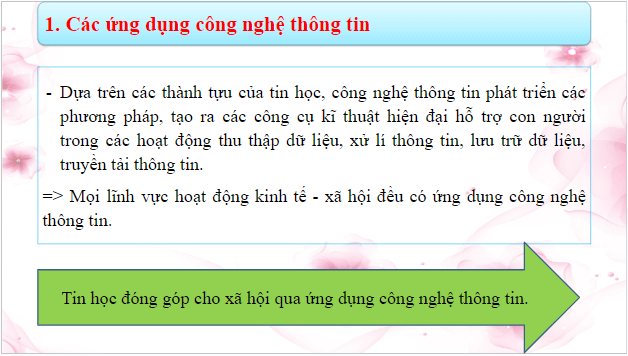 Giáo án điện tử Tin 10 Cánh diều Bài 4: Tin học trong phát triển kinh tế - xã hội | PPT Tin học 10