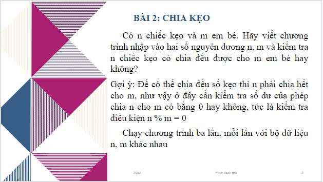 Giáo án điện tử Tin 10 Cánh diều Bài 7: Thực hành câu lệnh rẽ nhánh | PPT Tin học 10