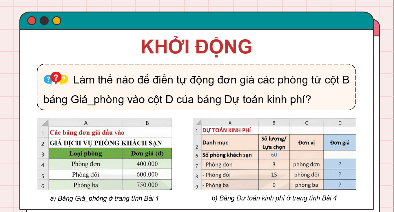 Giáo án điện tử Chuyên đề Tin 10 Kết nối tri thức Bài 4: Hoàn thiện dự toán với hàm tìm kiếm | PPT Chuyên đề Tin học 10