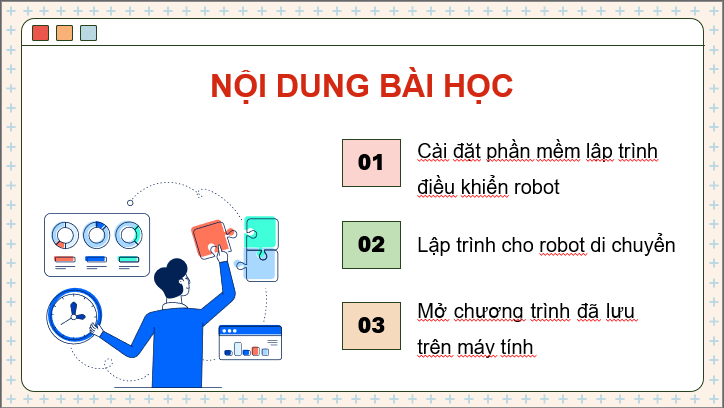 Giáo án điện tử Chuyên đề Tin 10 Kết nối tri thức Bài 7: Thực hành: Cài đặt và kết nối robot | PPT Chuyên đề Tin học 10