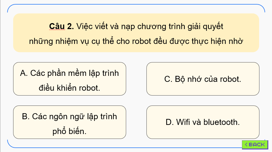 Giáo án điện tử Chuyên đề Tin 10 Kết nối tri thức Bài 8: Thực hành: Kiểm tra tình trạng hoạt động của robot | PPT Chuyên đề Tin học 10