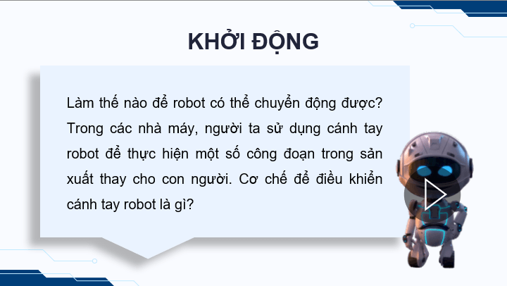 Giáo án điện tử Chuyên đề Tin 10 Kết nối tri thức Bài 9: Điều khiển robot chuyển động | PPT Chuyên đề Tin học 10