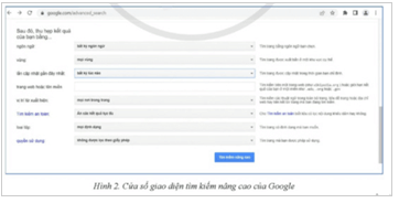 Giáo án Tin học 11 Cánh diều Bài 2: Thực hành một số tính năng hữu ích của máy tìm kiếm