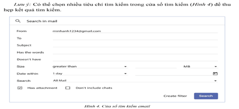 Giáo án Tin học 11 Cánh diều Bài 4: Thực hành một số tính năng hữu ích của dịch vụ thư điện tử