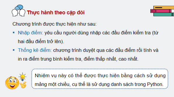 Giáo án điện tử Tin 11 Kết nối tri thức Bài 18: Thực hành dữ liệu mảng một chiều và hai chiều | PPT Tin học 11