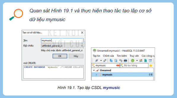 Giáo án điện tử Tin 11 Kết nối tri thức Bài 19: Thực hành tạo lập cơ sở dữ liệu và các bảng | PPT Tin học 11