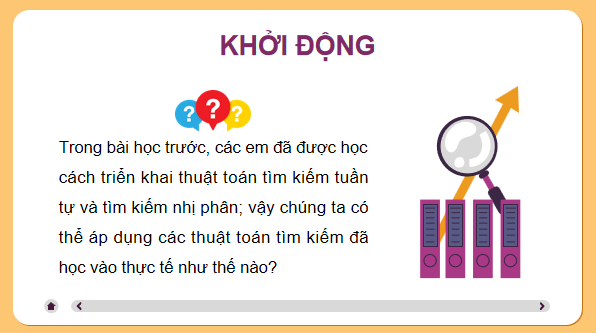 Giáo án điện tử Tin 11 Kết nối tri thức Bài 20: Thực hành bài toán tìm kiếm | PPT Tin học 11