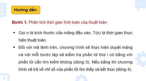 Giáo án điện tử Tin 11 Kết nối tri thức Bài 25: Thực hành xác định độ phức tạp thời gian thuật toán | PPT Tin học 11