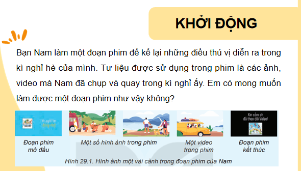 Giáo án điện tử Tin 11 Kết nối tri thức Bài 29: Khám phá phần mềm làm phim | PPT Tin học 11