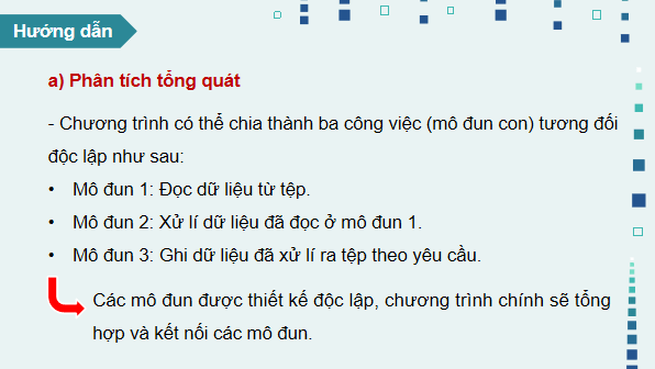 Giáo án điện tử Tin 11 Kết nối tri thức Bài 29: Thực hành thiết kế chương trình theo mô đun | PPT Tin học 11