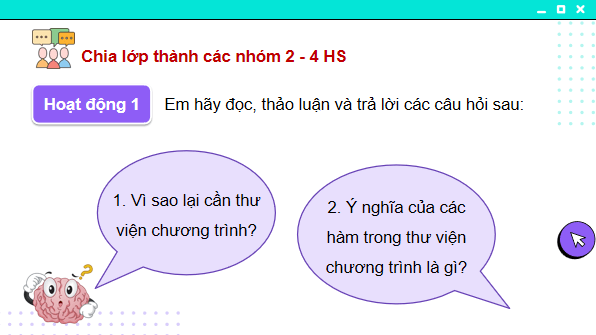 Giáo án điện tử Tin 11 Kết nối tri thức Bài 30: Thiết lập thư viện cho chương trình | PPT Tin học 11