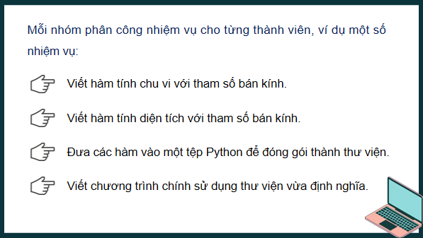 Giáo án điện tử Tin 11 Kết nối tri thức Bài 31: Thực hành thiết lập thư viện chương trình | PPT Tin học 11