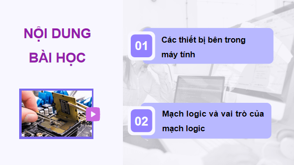Giáo án điện tử Tin 11 Kết nối tri thức Bài 4: Bên trong máy tính | PPT Tin học 11