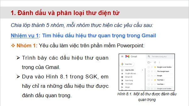 Giáo án điện tử Tin 11 Kết nối tri thức Bài 8: Thực hành nâng cao sử dụng thư điện tử và mạng xã hội | PPT Tin học 11