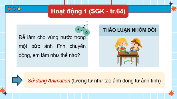 Giáo án điện tử Chuyên đề Tin 11 Kết nối tri thức Bài 14: Tạo hiệu ứng cho ảnh động | PPT Chuyên đề học tập Tin học 11